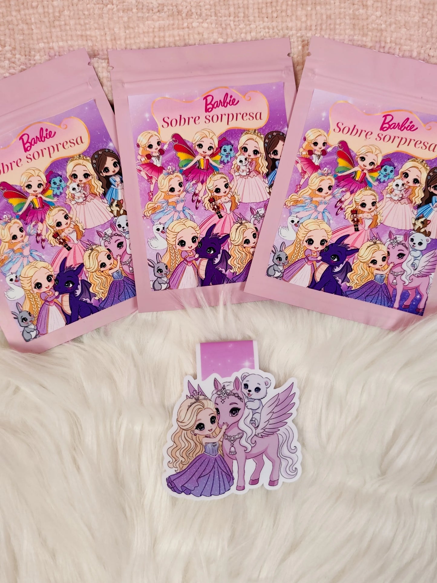 Sobres Sorpresa Marcapáginas magnéticos Barbie