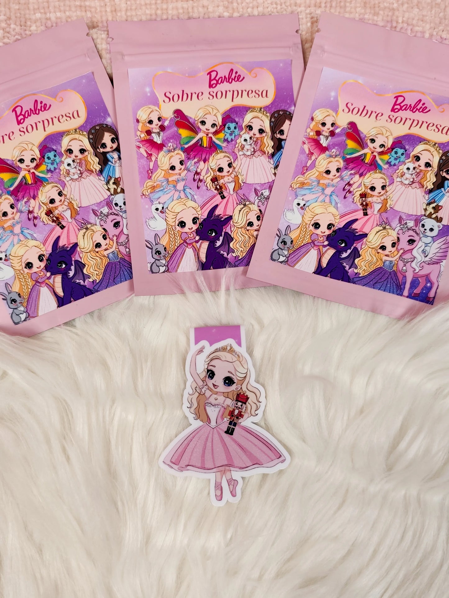 Sobres Sorpresa Marcapáginas magnéticos Barbie