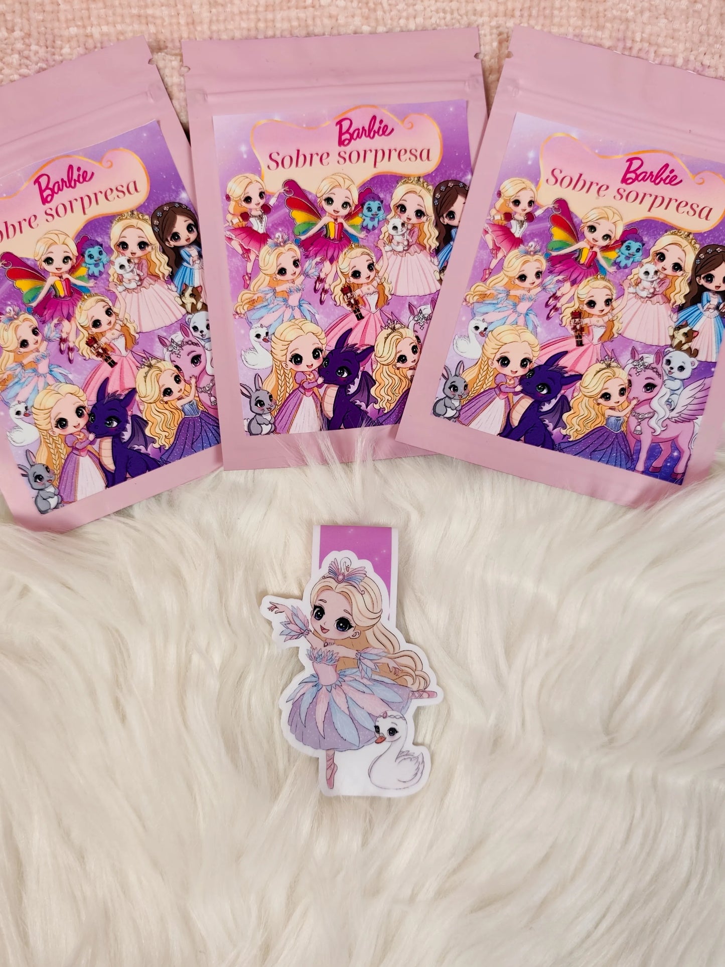Sobres Sorpresa Marcapáginas magnéticos Barbie