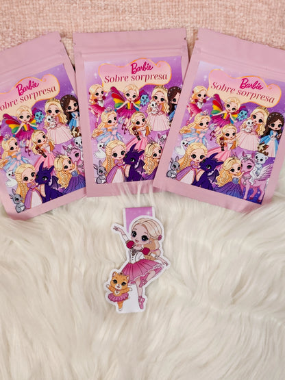 Sobres Sorpresa Marcapáginas magnéticos Barbie