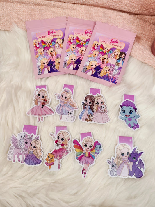 Sobres Sorpresa Marcapáginas magnéticos Barbie