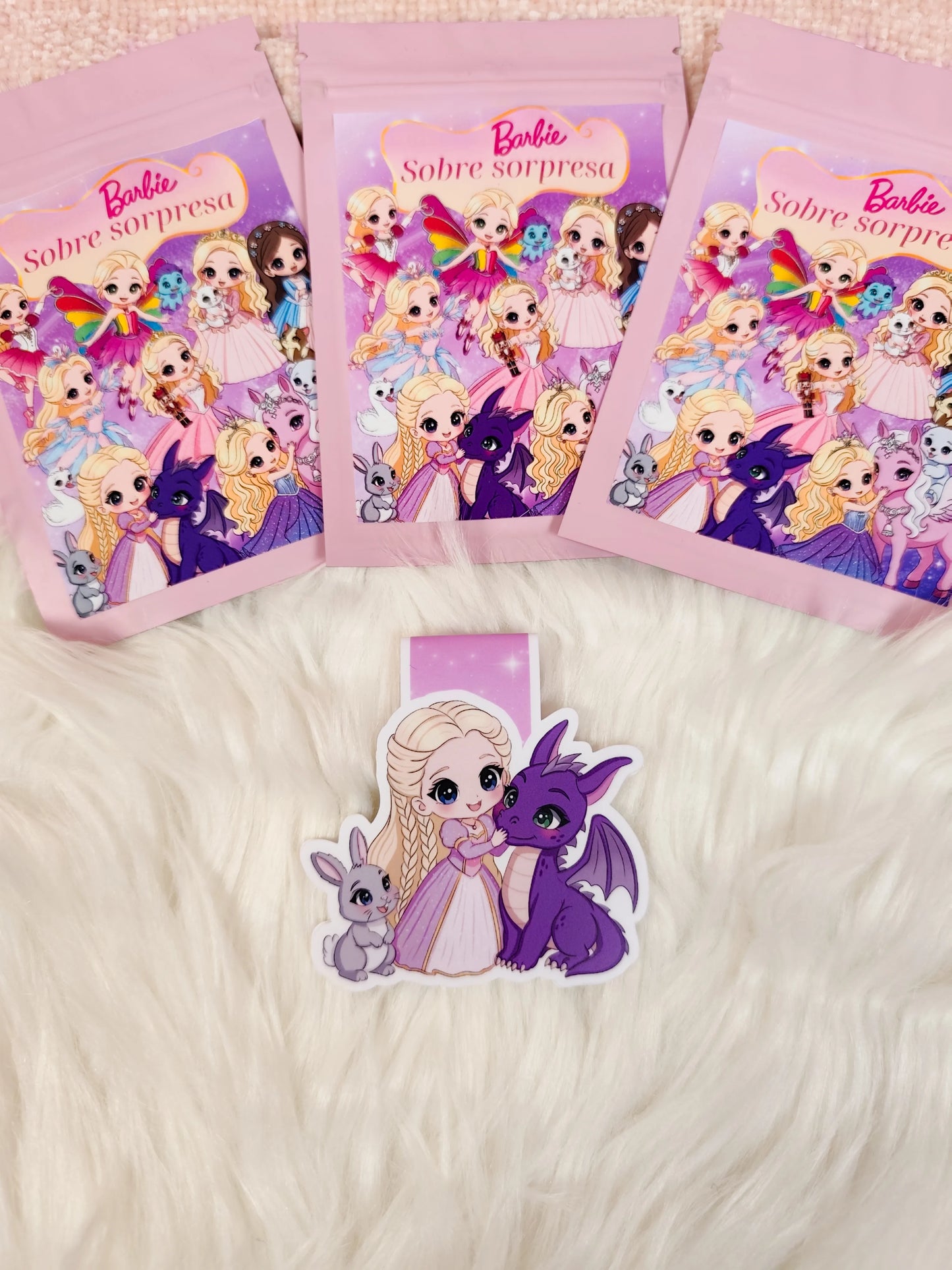 Sobres Sorpresa Marcapáginas magnéticos Barbie