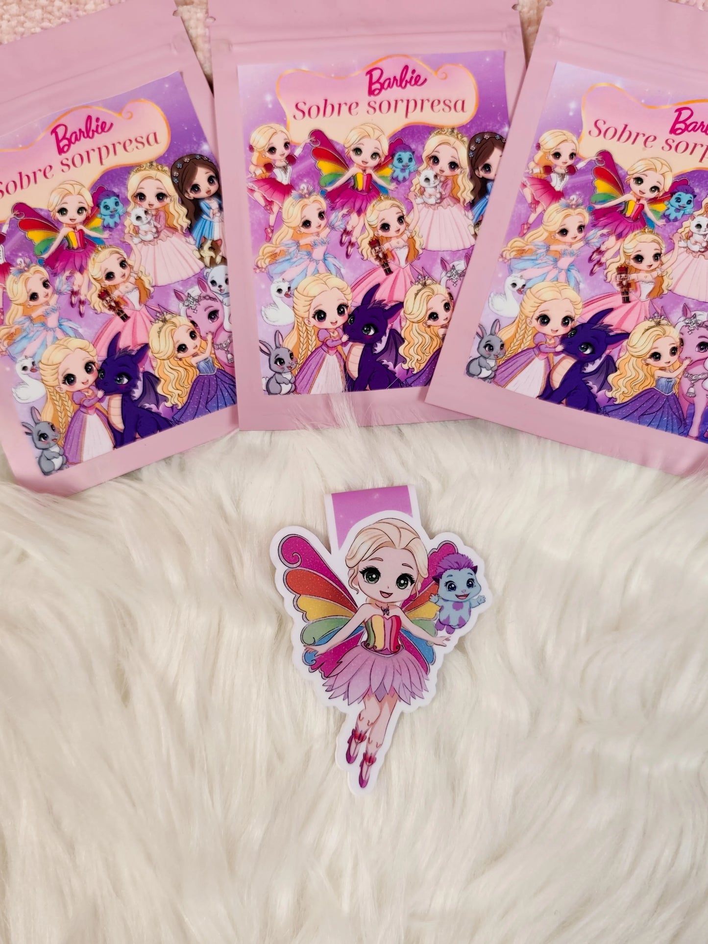 Sobres Sorpresa Marcapáginas magnéticos Barbie