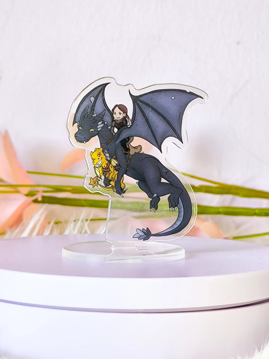 Standee de Violet, Tairn y Andarna - Alas de Sangre