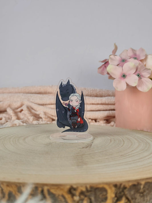 Standee de Manon y Abraxos - Trono de Cristal