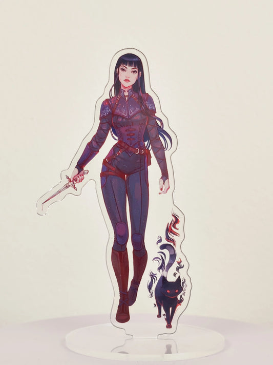 Standee de Mia Corvere y Don Majo - Nuncanoche