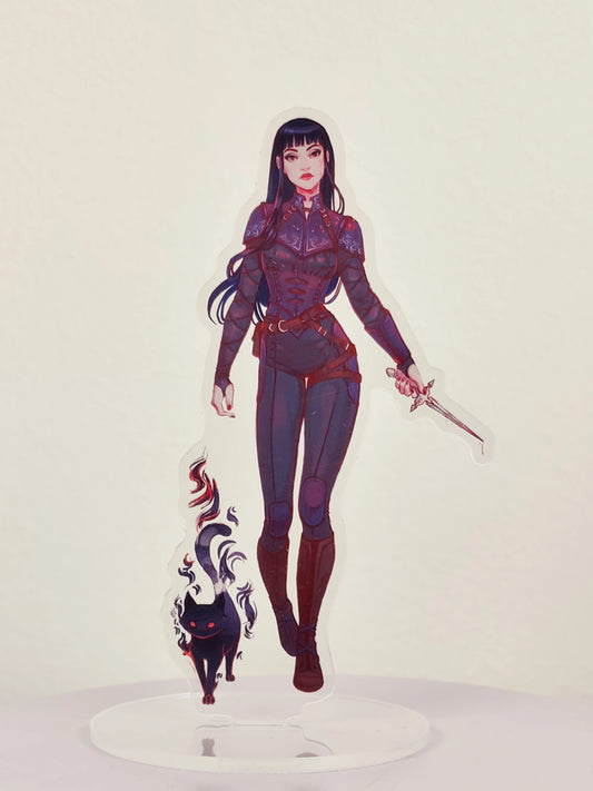 Standee de Mia Corvere y Don Majo - Nuncanoche