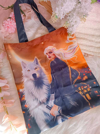 Totebag de Bryce, Synrix, Lehabah y Danika - Ciudad Medialuna