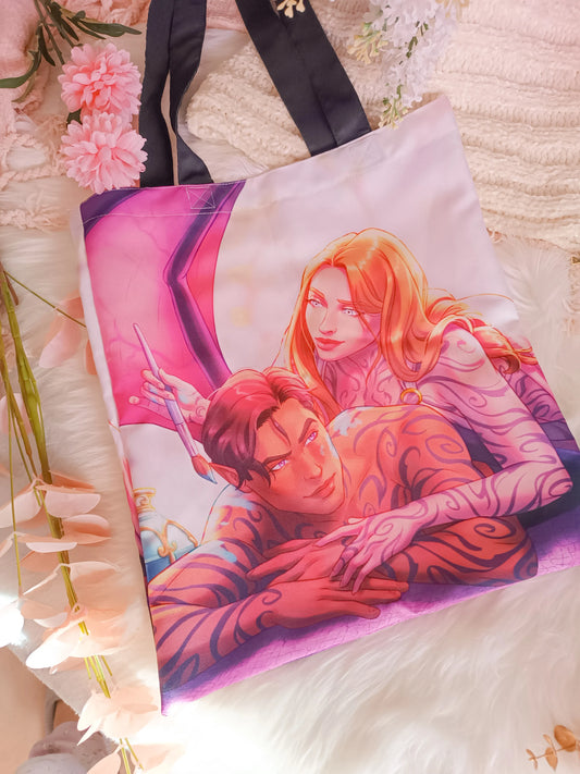 Totebag de Feyre y Rhysand en el capítulo 55 - Acotar